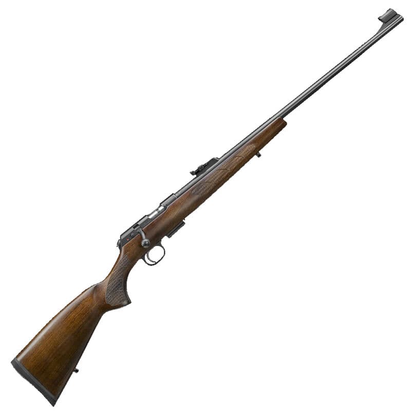 CZ USA CZ 457 Lux .22 Long Rifle Bolt Action Rifle 24.8" Barrel 5 Rounds DBM European Style Turkish Walnut Stock Black Finish