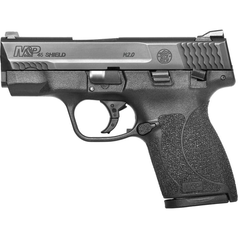 Smith & Wesson,S&W, M&P45 Shield, .45 ACP, Semi Auto Pistol, 7 Rounds, 3.3" Barrel, W/ Safety,Black,180022