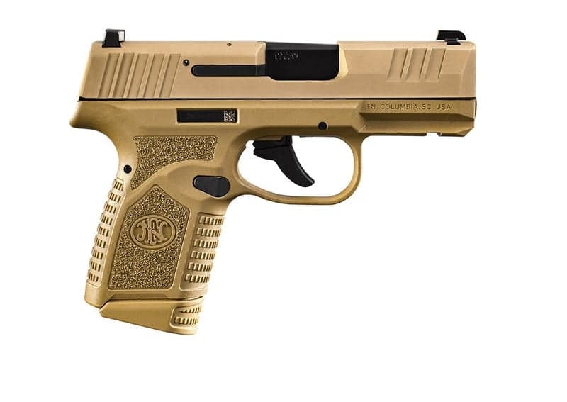 FN REFLEX FLAT DARK EARTH 9MM 3.3" BARREL 15-ROUNDS