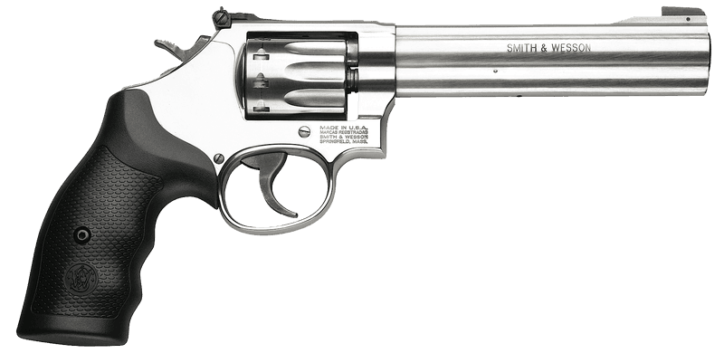 SMITH AND WESSON 617, STAINLESS, .22 LR, 6", 10-ROUNDS, ADJUSTABLE SIGHTS