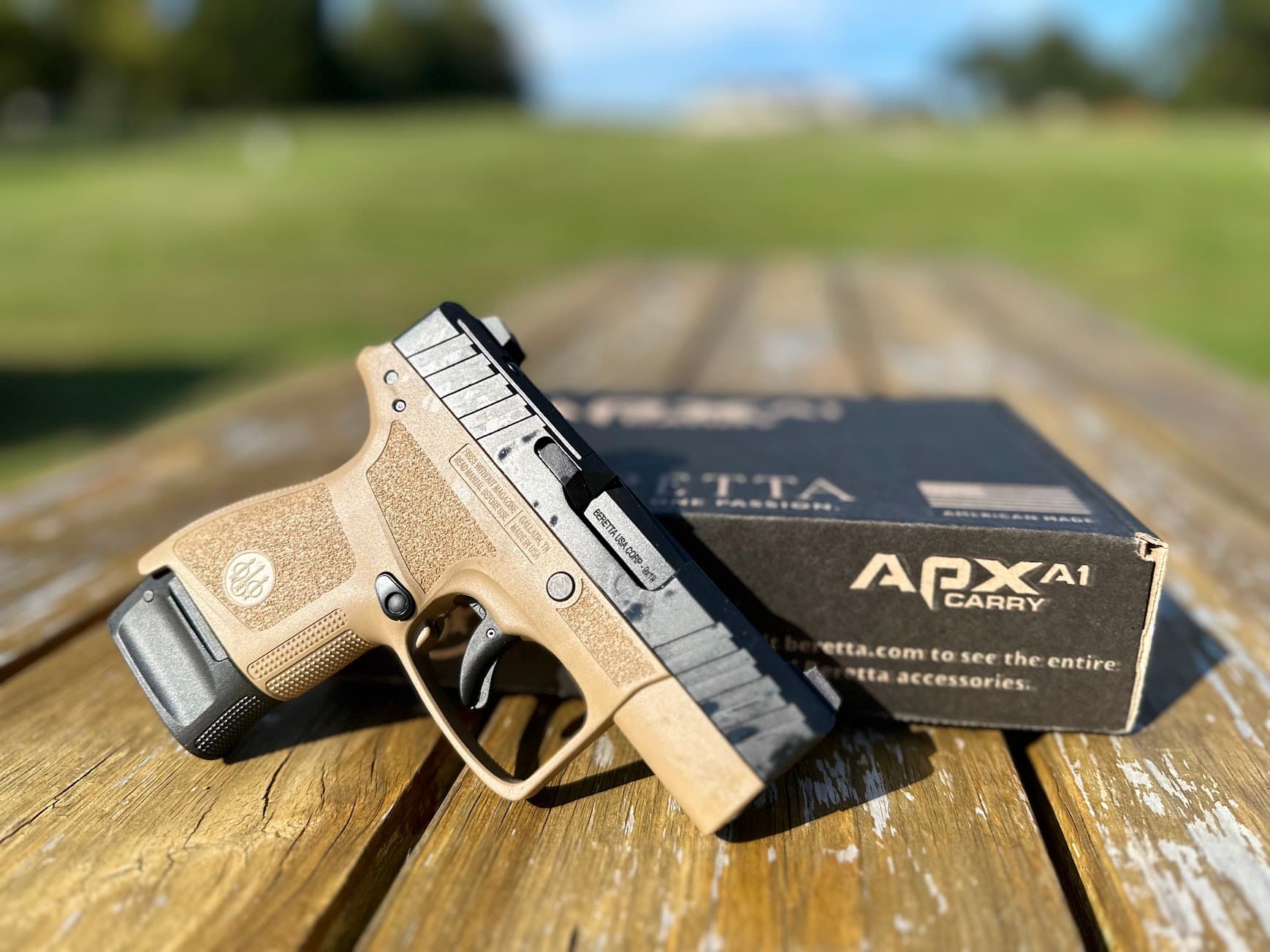 BERETTA APX A1 CARRY, FLAT DARK EARTH, 9MM, 3.3" BARREL, 8-ROUNDS, OPTICS READY