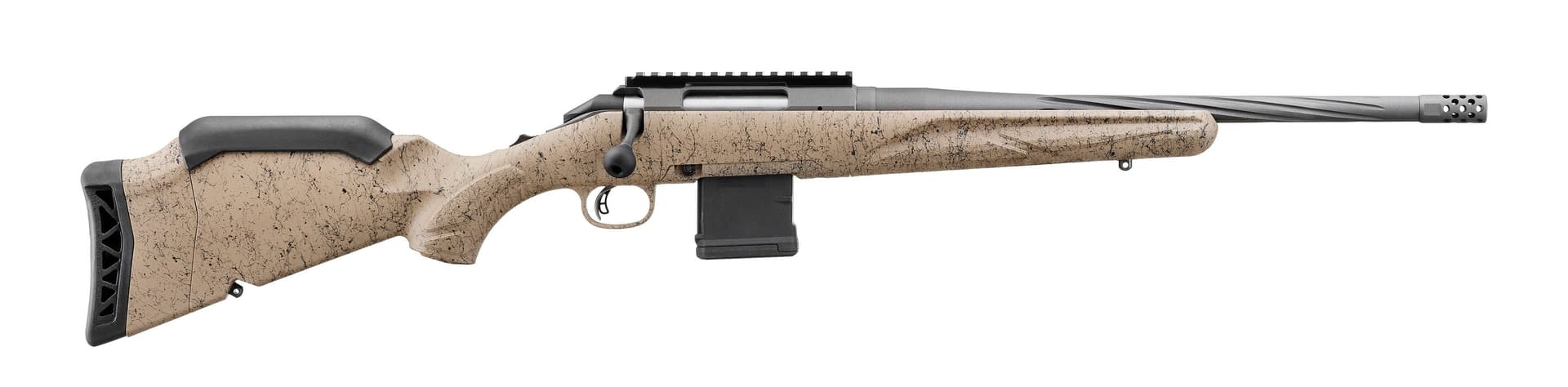 RUGER AMERICAN RANCH GEN 2 FDE 5.56 16.13" THREADED BARREL W/BRAKE 10-ROUNDS