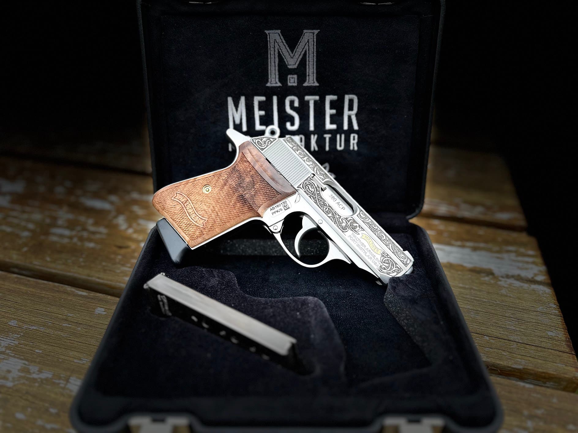 WALTHER PPK/S GOLD RIBBON MEISTER EDITION .380ACP 3.3"
