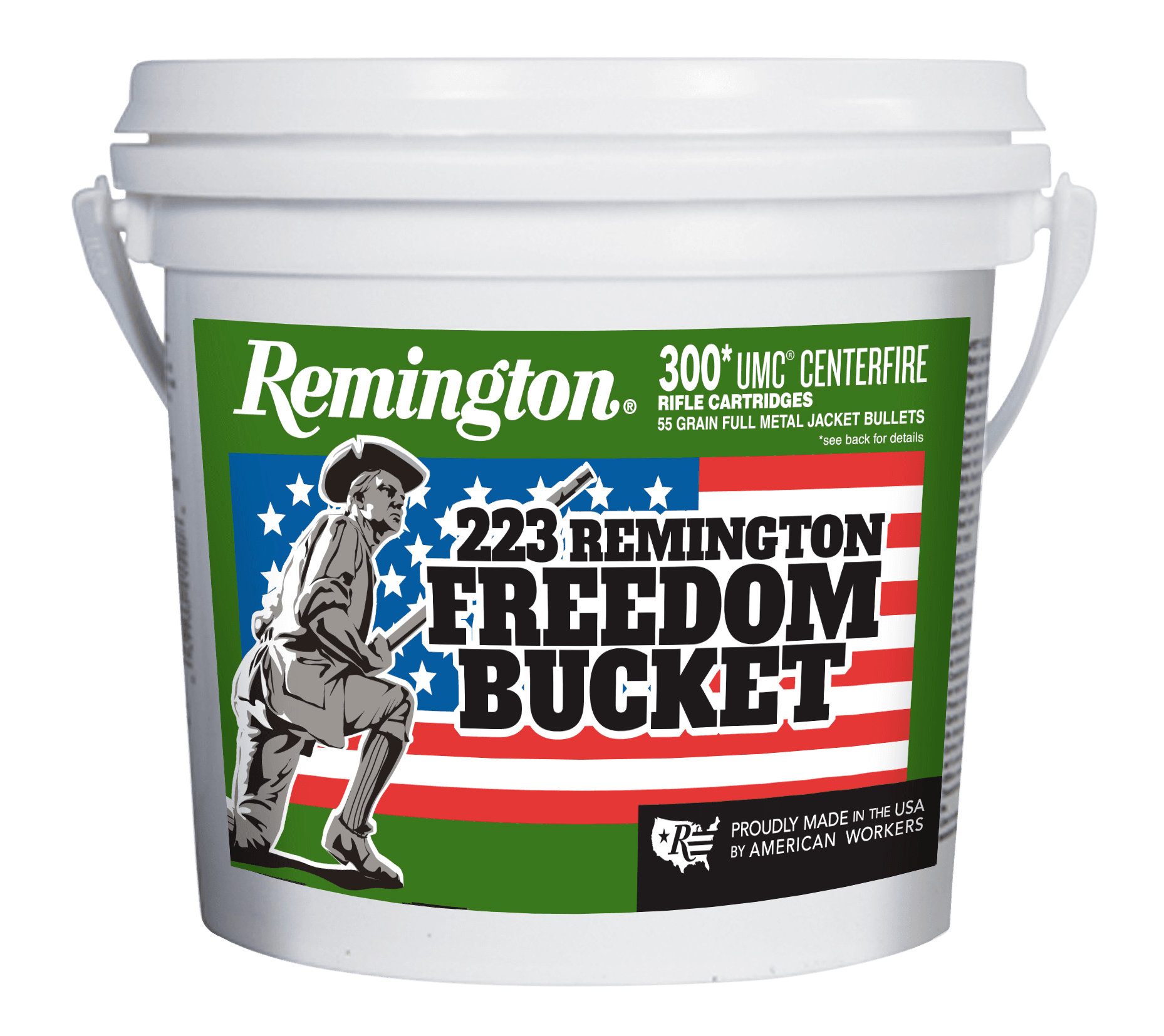 REMINGTON UMC FREEDOM BUCKET .223 REM 55-GRAIN 300-ROUNDS FMJ