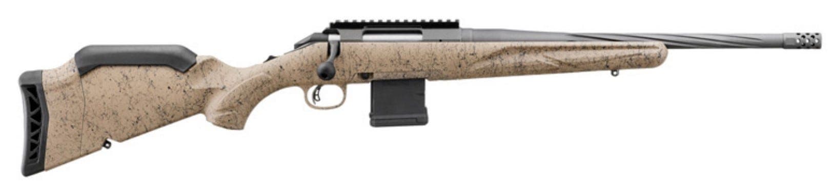 RUGER AMERICAN RANCH GEN 2 FDE .300 BLACKOUT 16.1" THREADED BARREL W/ BRAKE 10-ROUNDS