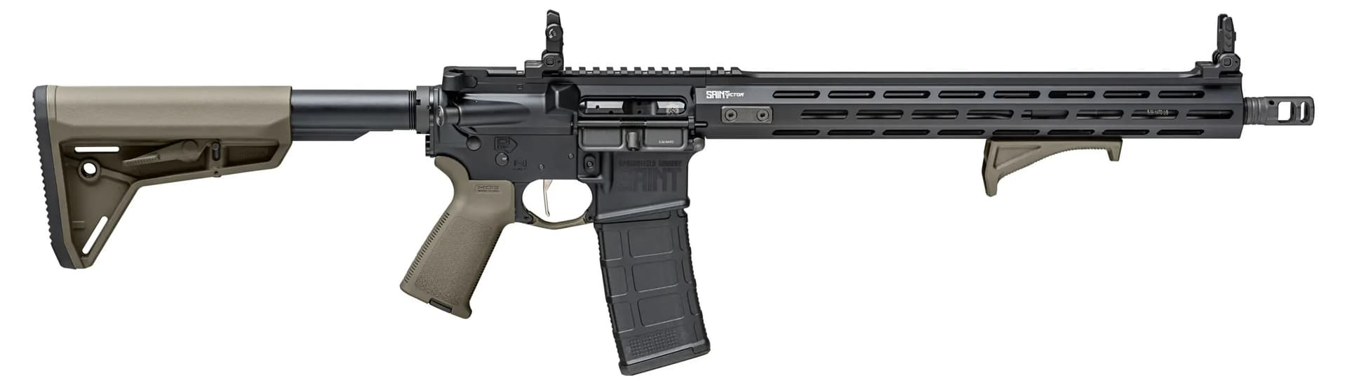 SPRINGFIELD ARMORY Saint Victor 5.56 NATO 16" OD GREEN/ BLACK 30rd Semi-Auto AR15 Rifle - M-LOK - Magpul Accessories