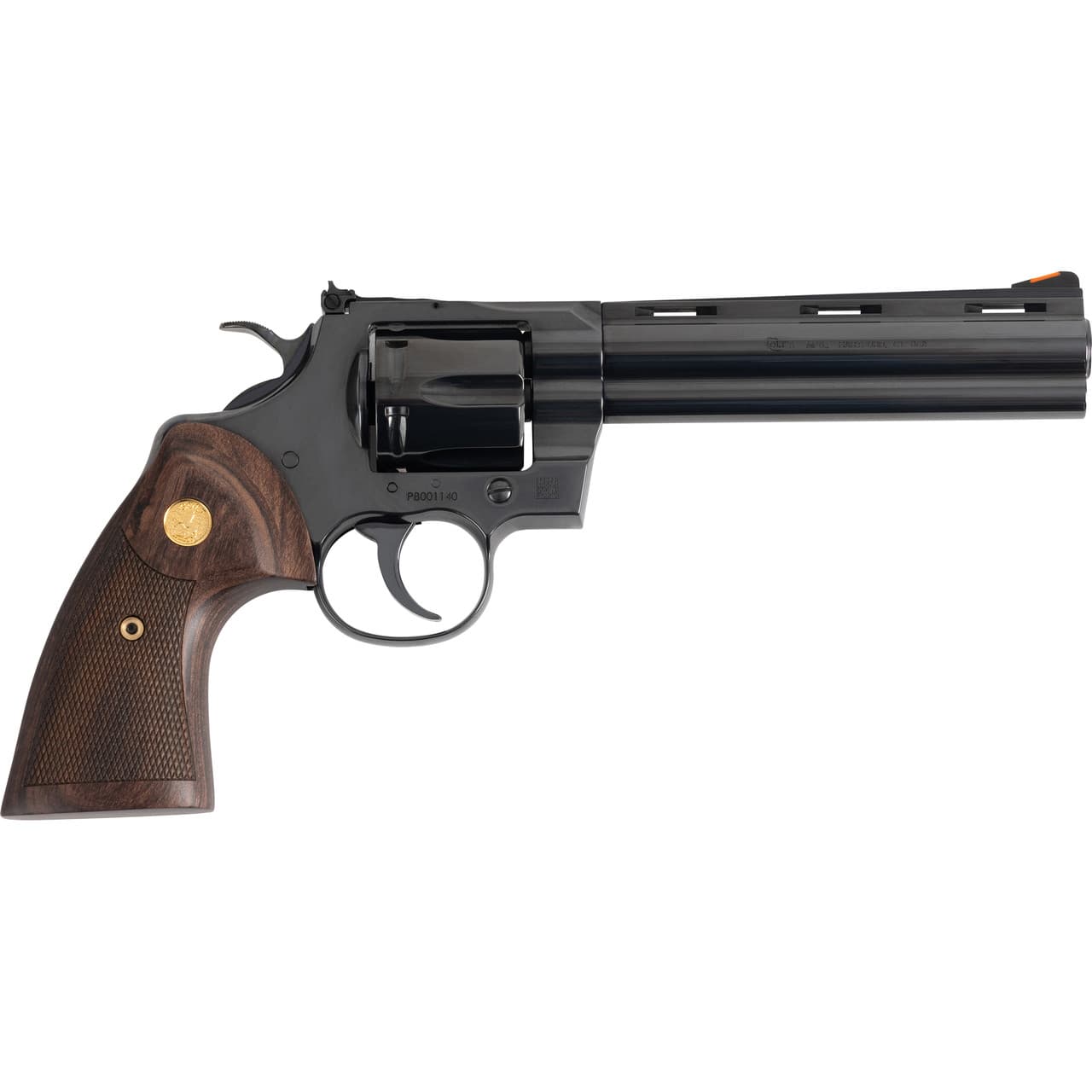 Colt Python .357 Magnum Revolver 6" Barrel 6 Rounds Walnut Target Grips Blued Finish