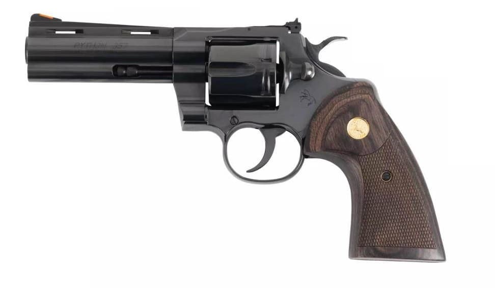 COLT Python 357 Mag / 38 Special 4.25" 6rd Revolver - Blued | Walnut