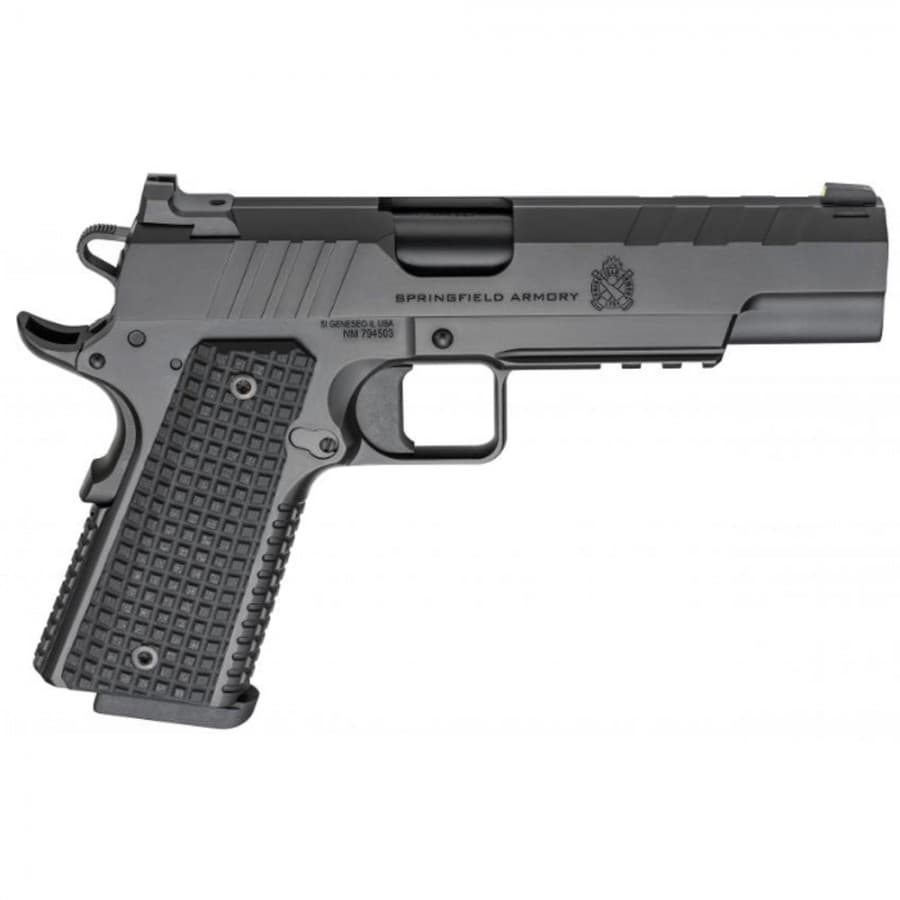 SPRINGFIELD ARMORY 1911 EMISSARY (.45 ACP) 5" BARREL WITH NIGHT SIGHTS AND LIGHT RAIL (BLACK)