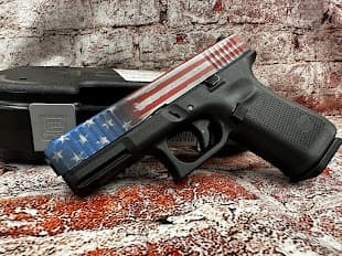 GLOCK 19 USA FLAG MODEL 9MM GEN 5, 4" 15RD