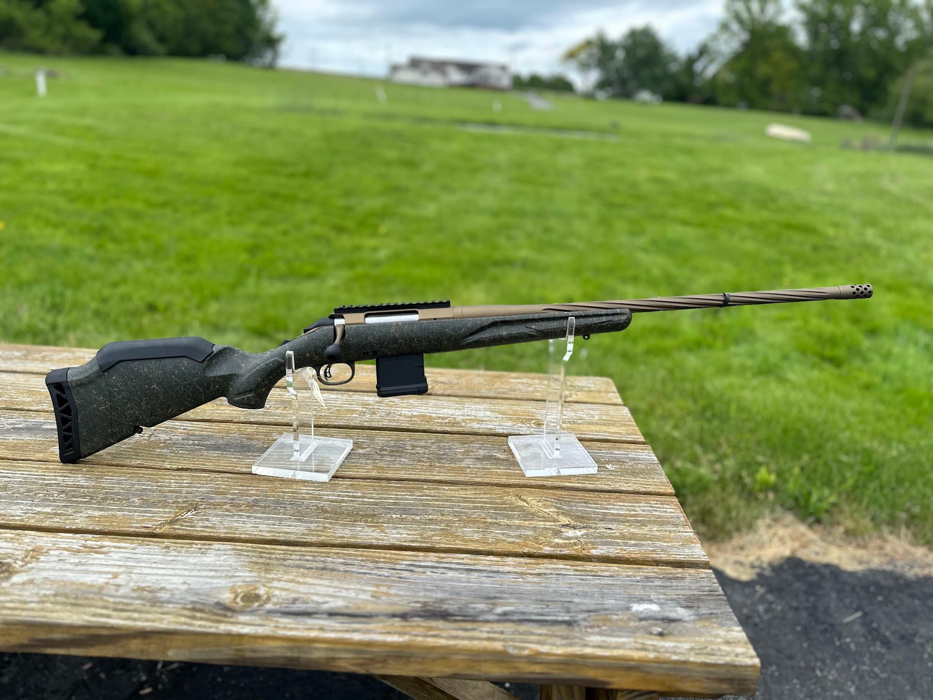 RUGER AMERICAN PREDATOR RIFLE GEN II GREEN SPLATTER .223 REM 22" BARREL 10-ROUNDS
