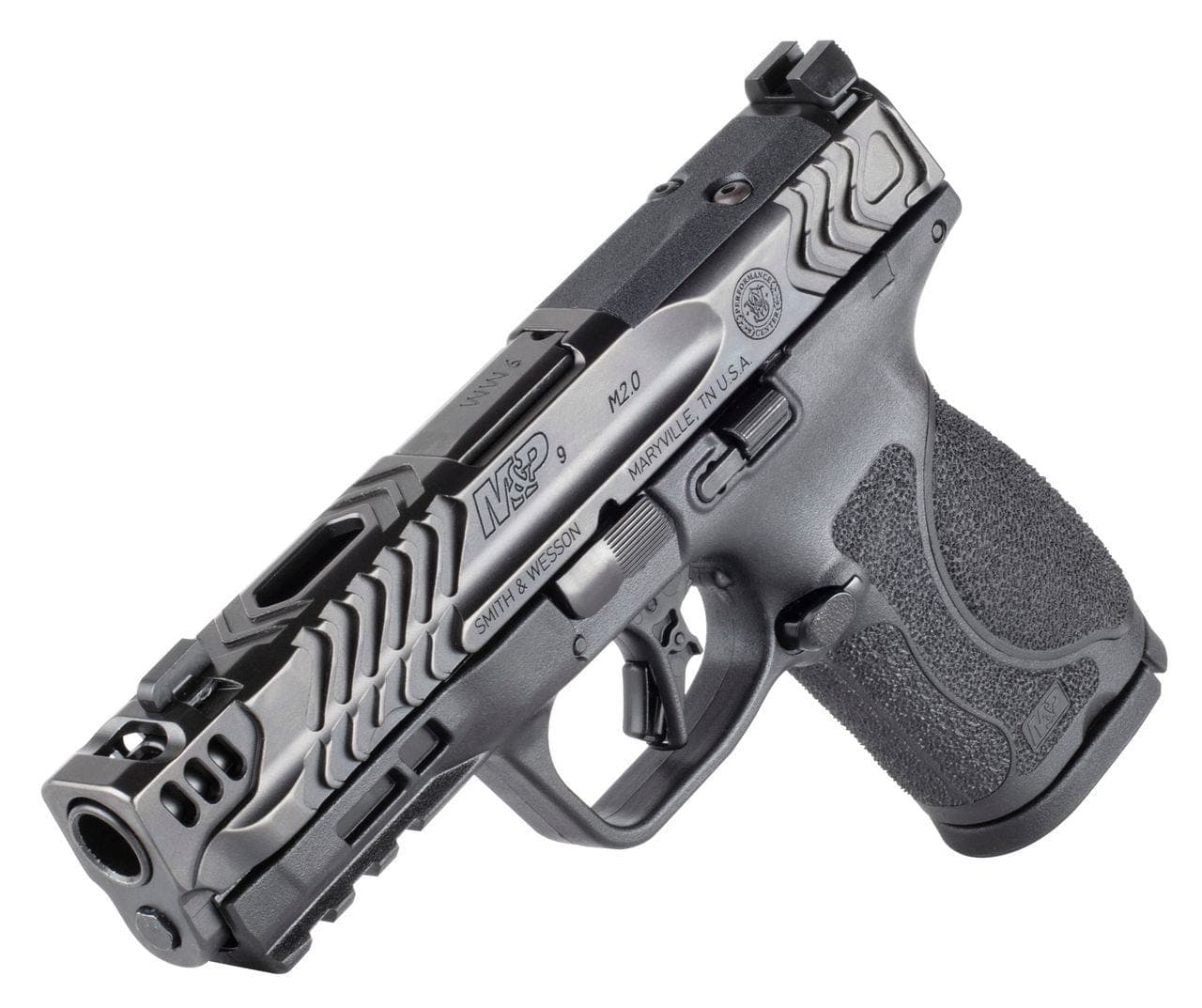SMITH AND WESSON M&P9 M2.0 OR CARRY COMP BLACK 9MM 4.2" BARREL 15RDS
