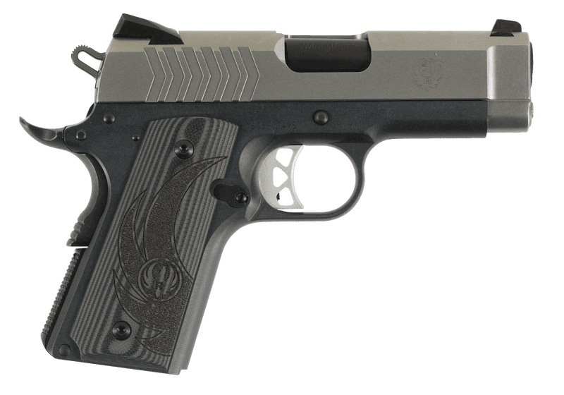 Ruger SR1911 Lightweight Stainless / Gray 9mm 3.6" Barrel 7-Rounds Officer-Style