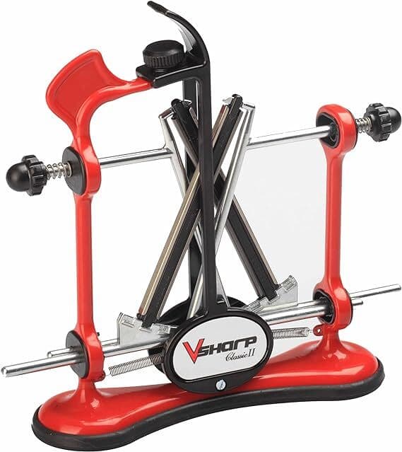 Warthog V-sharp Classic Ii Knife Sharpeners 325 Grit Diamond Rods - Red