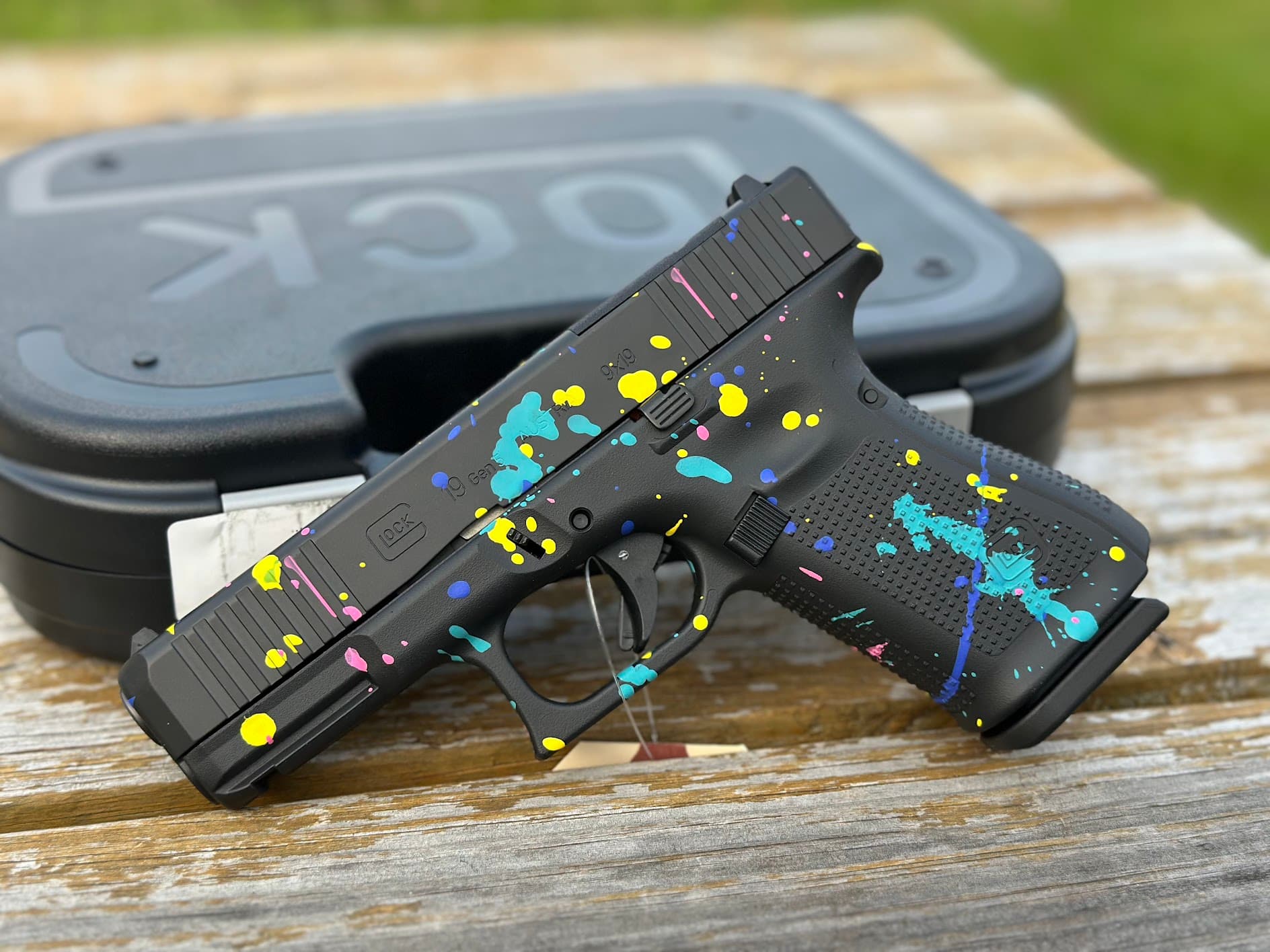 GLOCK 19 GEN 5 SPLATTER 9MM MOS