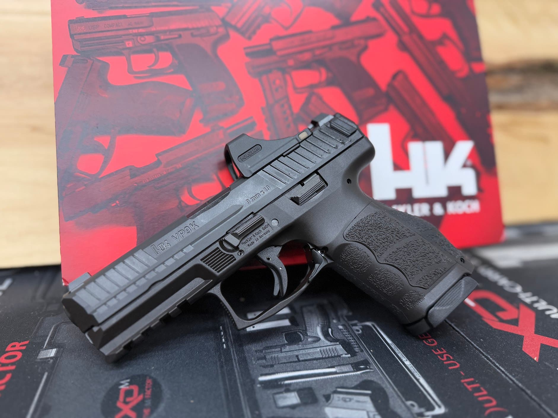 Heckler and Koch VP9A1 K OR 9mm 4.09" Barrel 15-Rounds w/ Holosun SCS