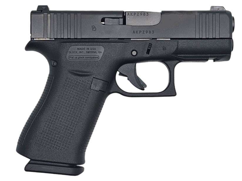 Glock Model 43X 9mm 10rd Pistol: Black, Ameriglo Bold Night Sights, Front Rail, Slimline Subcompact