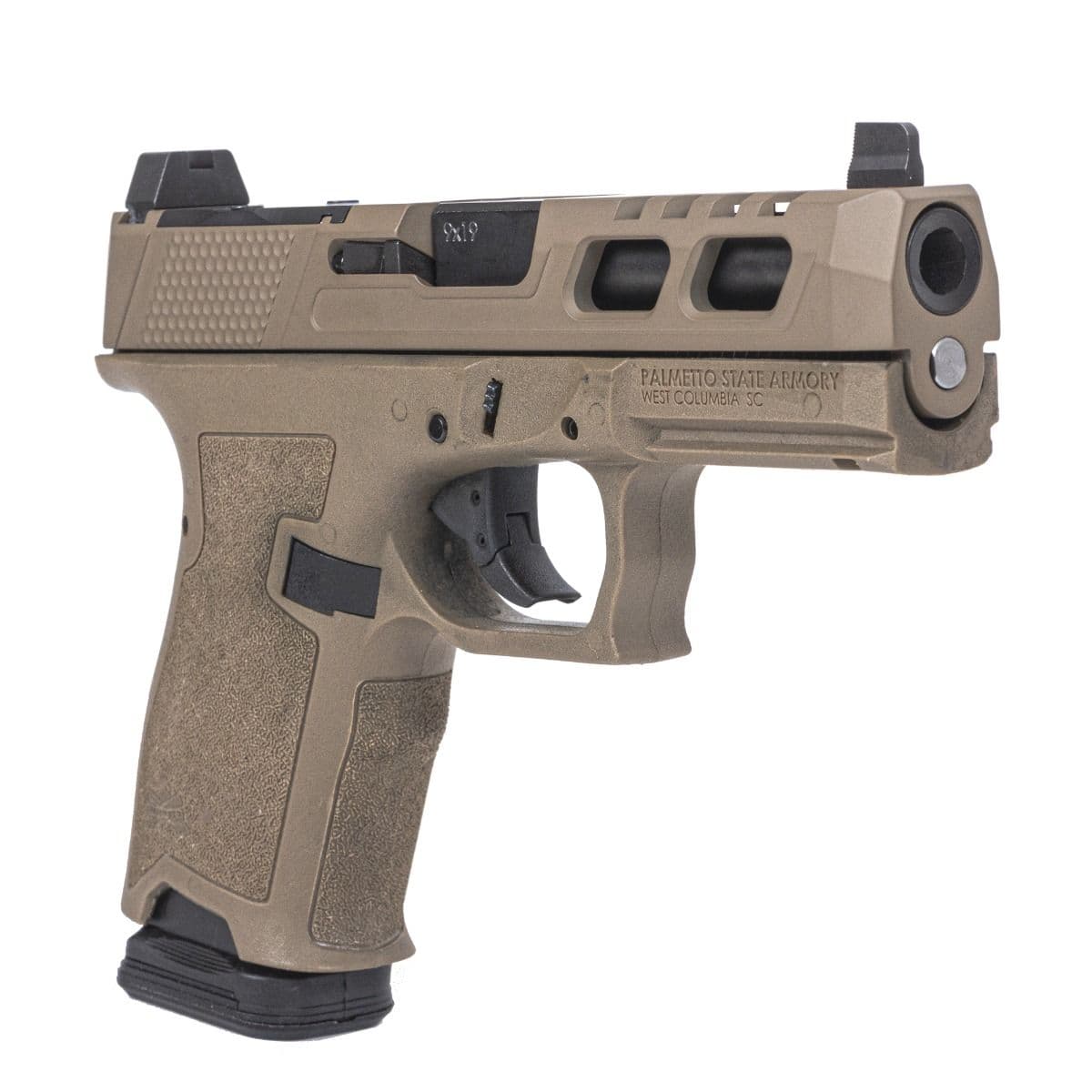 PSA Dagger Compact 9mm Pistol With SW6 RMR Slide & Non-Threaded Barrel, FDE
