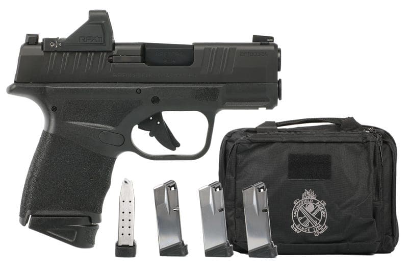 Springfield Armory Hellcat OSP 9mm 3" Barrel 13-Rounds w/ 5 Mags, Viridian RFX-11 Green Dot Sight