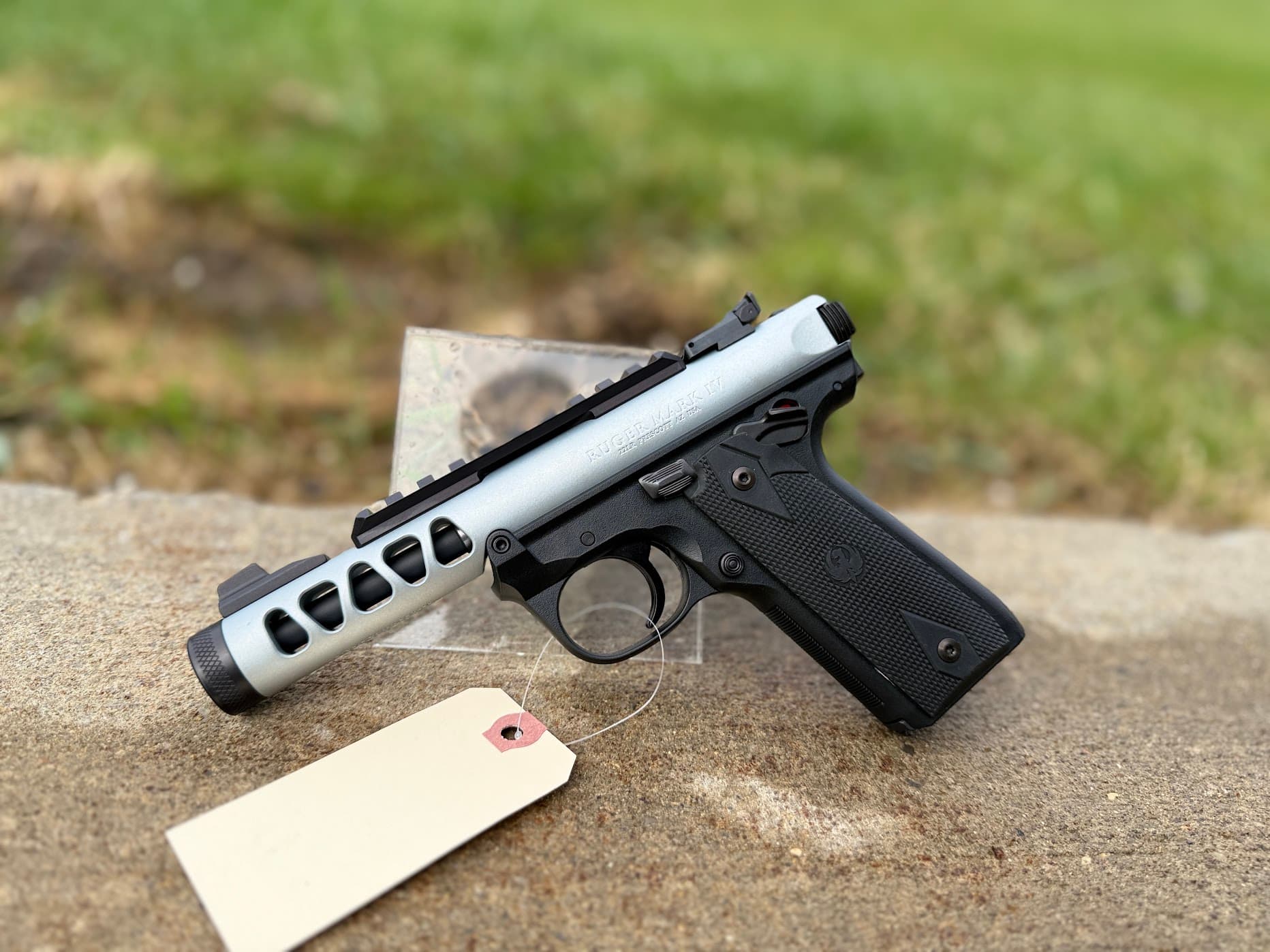 Ruger Mark IV Lite Silver .22 LR 4.4" Barrel 10-Rounds