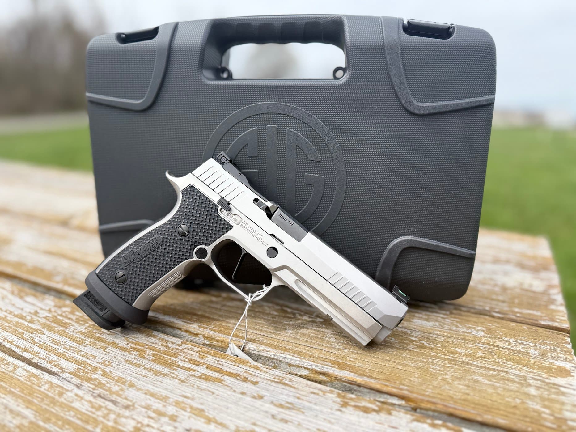 The P320 XFIVE SXG boasts a durable Cerakote finish with a stylish silver look, enhancing both durability and aesthetics. The SXG G10 grips provide a secure and comfortable hold, enhancing shooting accuracy and control. The pistol includes fiber optic front and adjustable rear sights for quick target acquisition and precision. Equipped with an optics-ready slide, the P320 XFIVE SXG allows for easy addition of red dot sights, further improving accuracy. This model comes with three 21-round magazines, ensuring ample capacity for various shooting scenarios. Sig Sauer P320 XFIVE SXG Specifications Manufacturer: Sig Sauer Model: P320 XFIVE SXG Type: Semi-Auto Pistol Action: Striker Fired Caliber: 9mm Finish: Cerakote Finish Type: Silver Frame: Polymer Frame Stock/Grips: SXG G10 Grips Barrel Length: 5" Capacity: 21+1 Rounds Magazine Description: 3 x 21-round magazines Sights: Fiber Optic Front and Adjustable Rear Sights Optics Ready: Yes