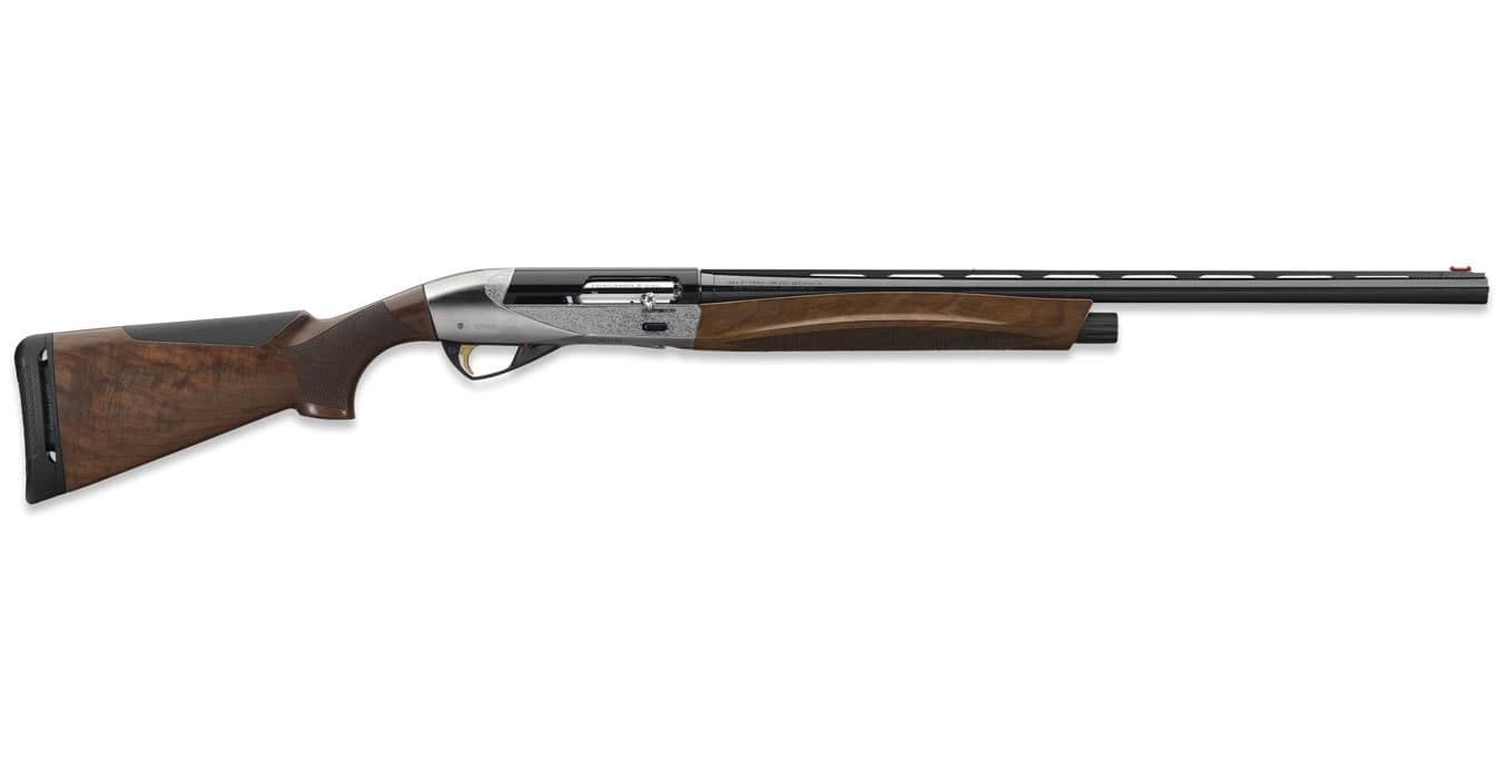 Benelli Ethos 12 Gauge 28"/3" AA Satin Walnut Engraved Nickel Plated Semi-Automatic Shotgun