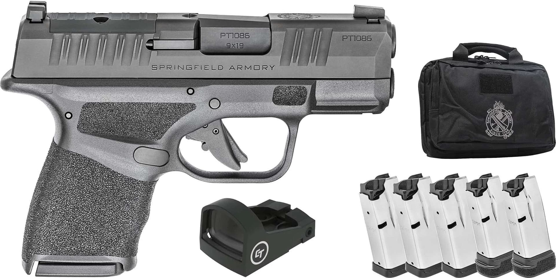 Springfield Armory Hellcat OSP 9mm 3" Barrel 11/13-Rounds w/ CTS-1500 Red Dot, 5 Mags