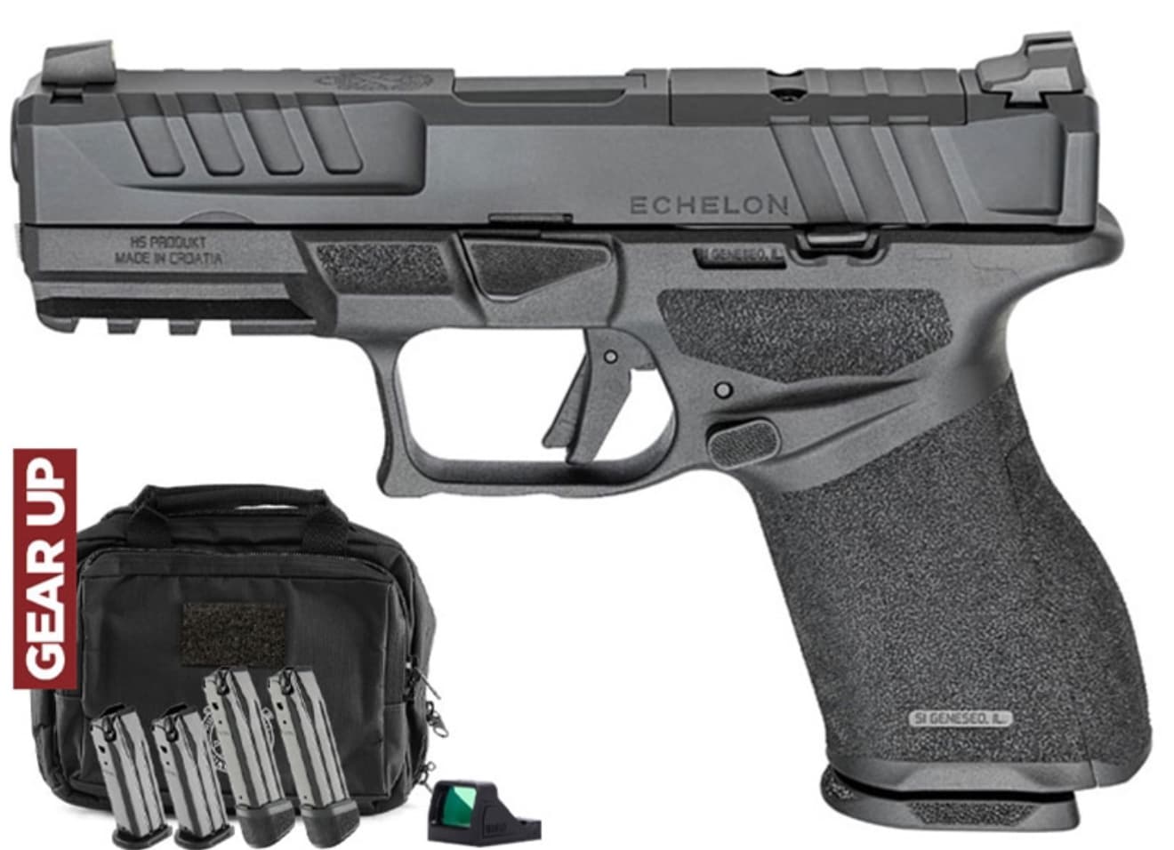 Springfield Echelon 4.0C 9mm 4" 15rd Pistol w/NS, Black w/ Gear Up 2025