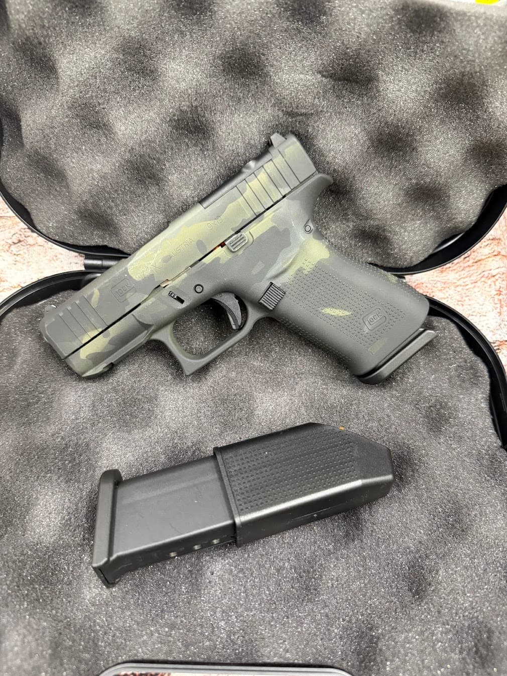 Glock 43X MOS FS 3.39" 9mm (2)10rd Pistols, Black Multi Cam