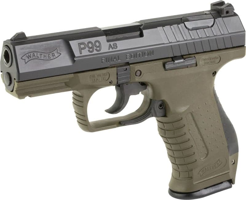 Walther P99AS Final Edition OD Green 9mm 4" Barrel 15-Rounds w/ Commemorative Coin