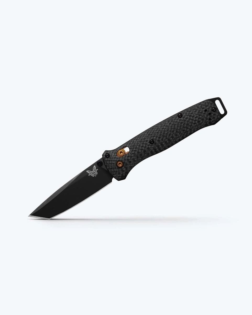 Benchmade Bailout Folding Drop Point Knife, Carbon Fiber/Dark Copper