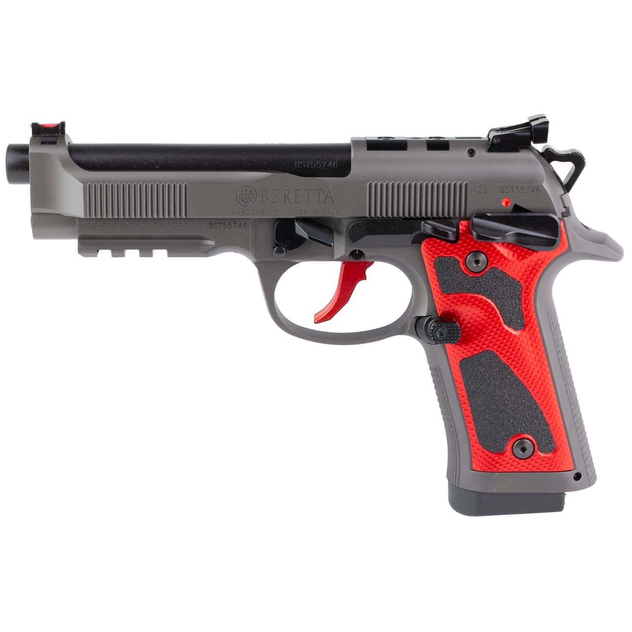 Beretta 92X PCO 9mm, 4.9" Barrel, Dark Nistan/red, 18rd