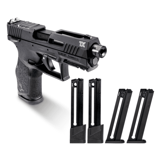 Taurus TX22 T.O.R.O Gen2 4.1" 22LR Pistol, Black w/ (3)16rd and (2)22rd Mags