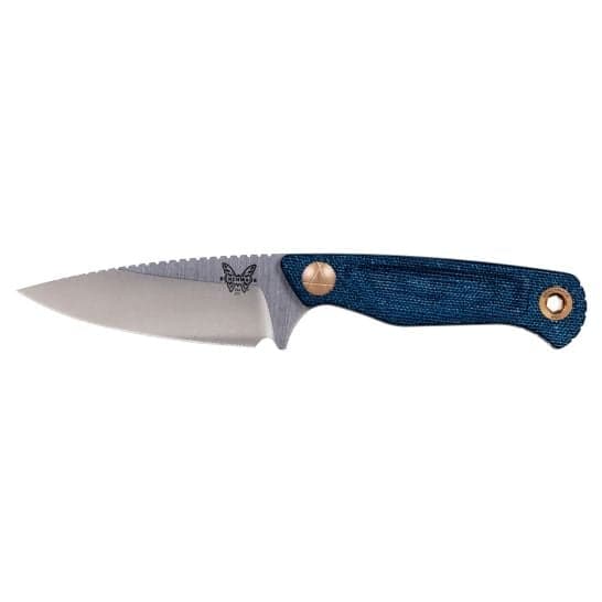 Benchmade Dacian Spear Point Fixed Blade Knife, Denim Micarta - 203-04