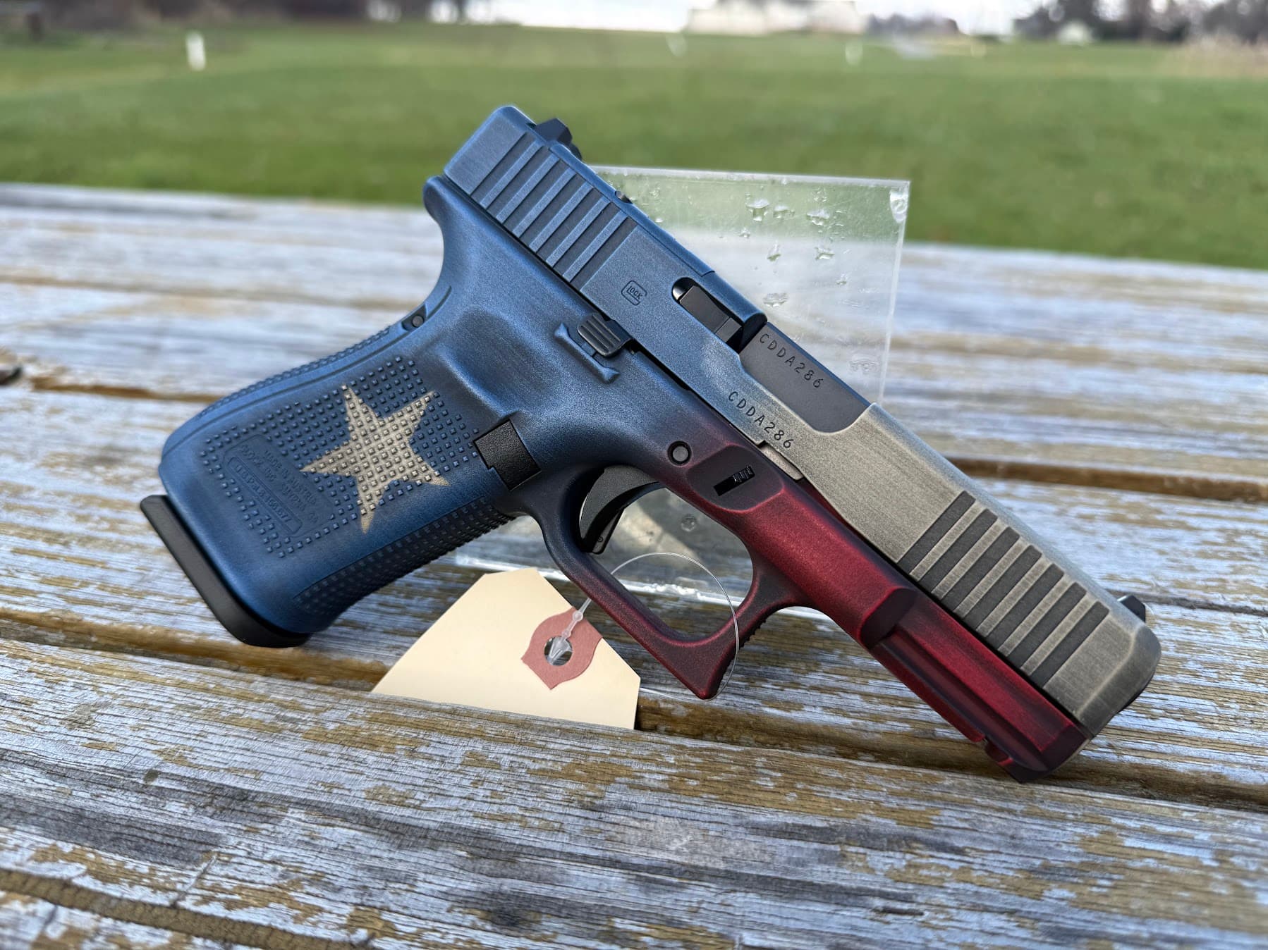 Glock 19 Gen5 MOS Texas Flag 9mm 4.02" Barrel 15-Rounds