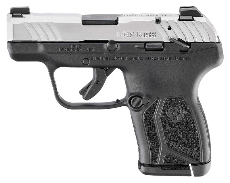 Ruger LCP MAX Black / Stainless .380 ACP 2.8" Barrel 10-Rounds CA Compliant w/ Manual Safety
