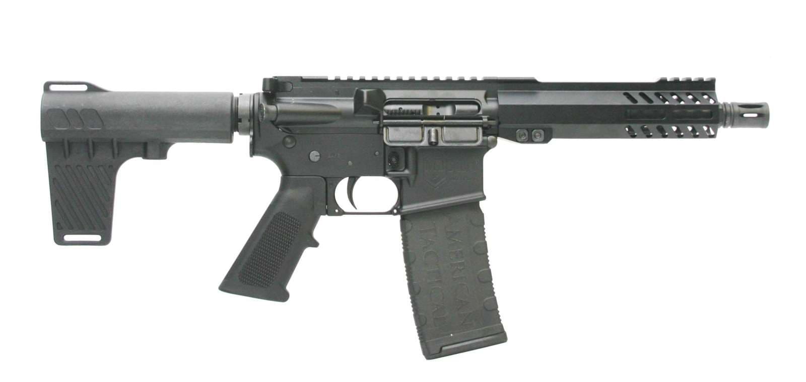 American Tactical Inc Milsport 7.5" 5.56 NATO Pistol w/ A2 Pistol Grip, Black, 60-rd