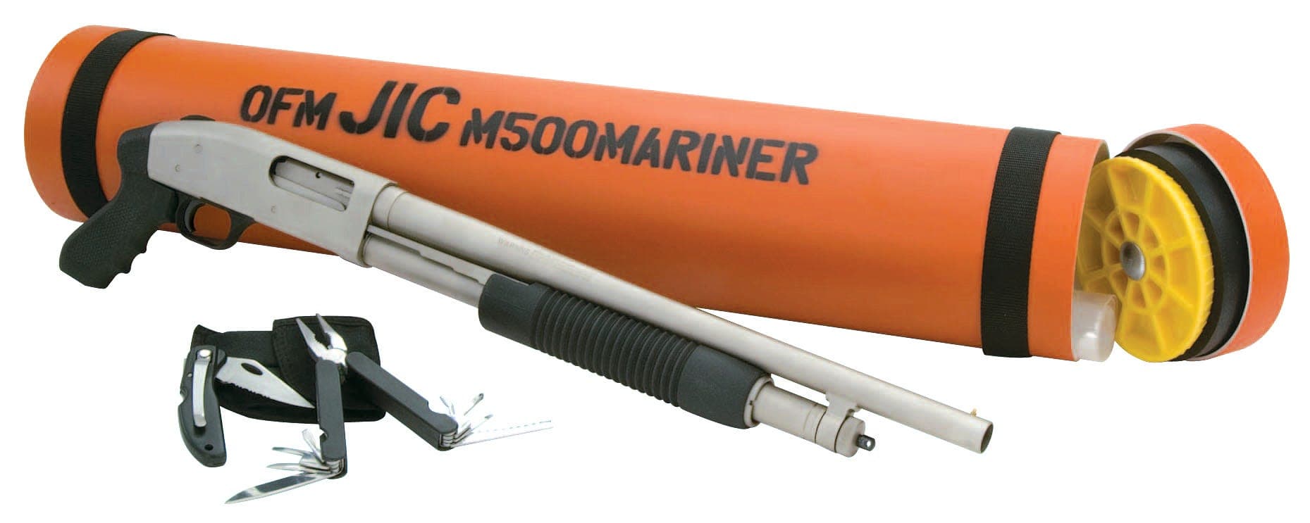 Mossberg 500 J.I.C. Silver Marinecote 12 GA 18.5" Barrel 6-Rounds