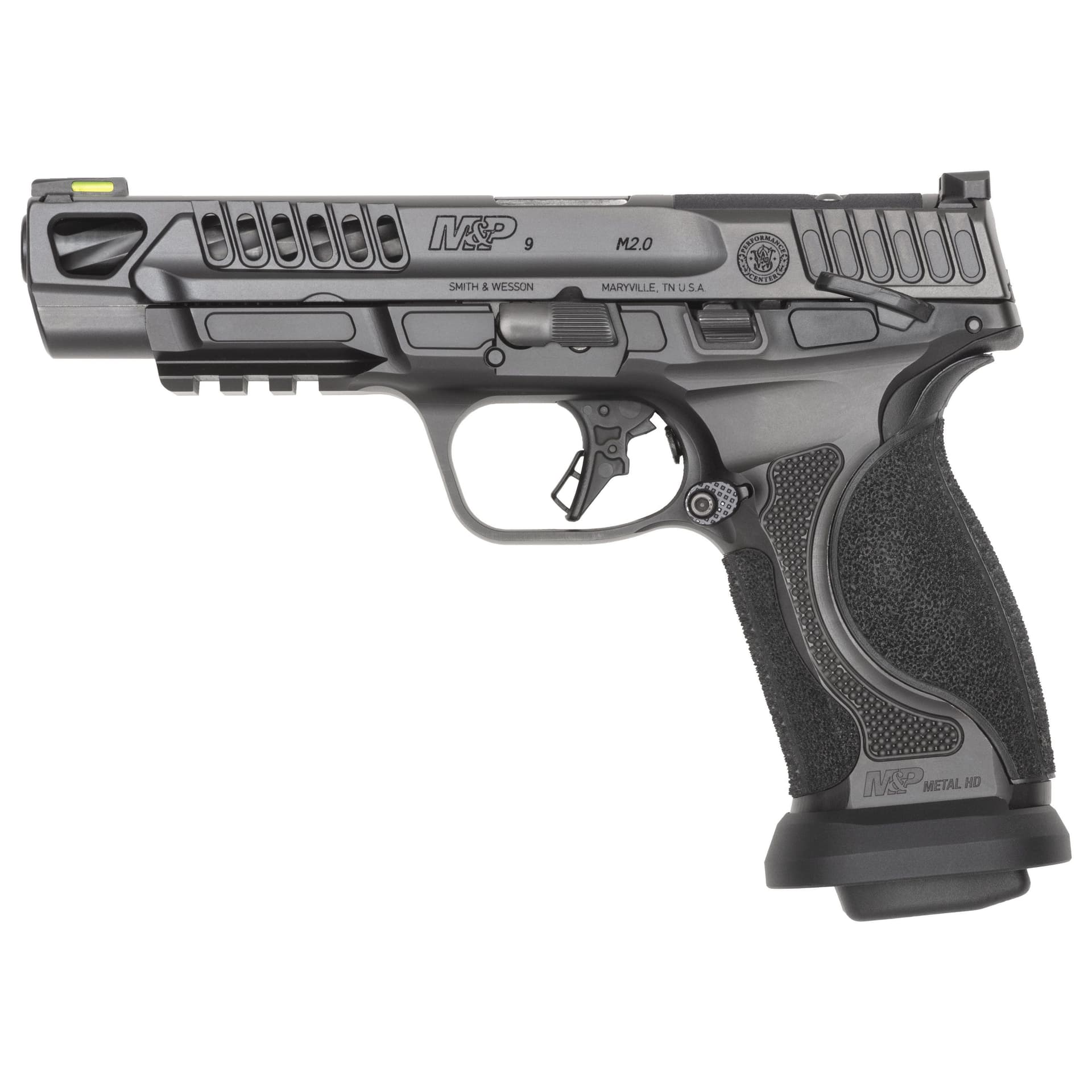 Smith and Wesson M&P 9 M2.0 Competitor HD Black 9mm 5" Barrel 17-Rounds Thumb Safety