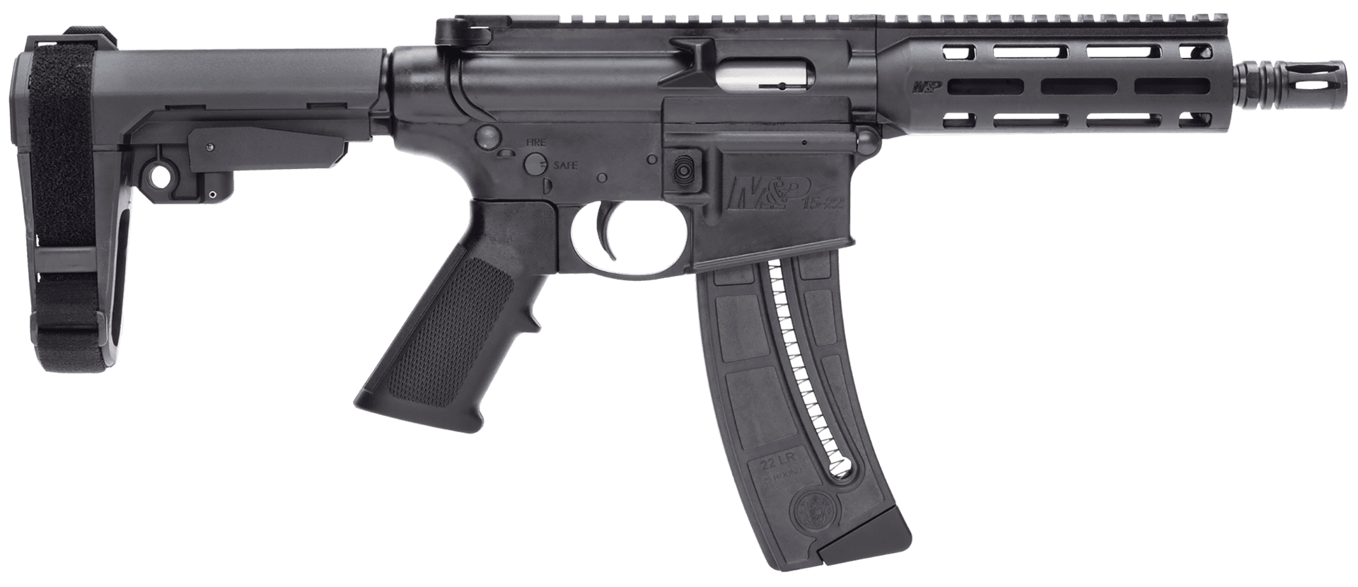Smith and Wesson M&P15-22 Pistol .22 LR 8" Barrel 25-Rounds
