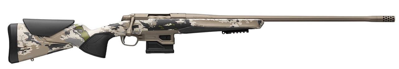 Browning X-Bolt 2 Speed Long Range SR Full Size 7mm PRC 6+1 26 Burnt Bronze Cerakote Fluted Sporter SR Barrel, Drilled & Tapped/X-Lock Mount Steel Receiver, Vari-Tech w/Adj Comb & LOP w/Pic Rail Ovix Camo Synthetic Stock, Rifle