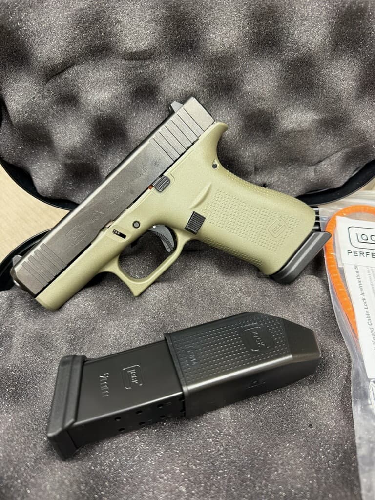 Glock 43X Battle Field Green 9mm 3.4" Barrel 15-Rounds