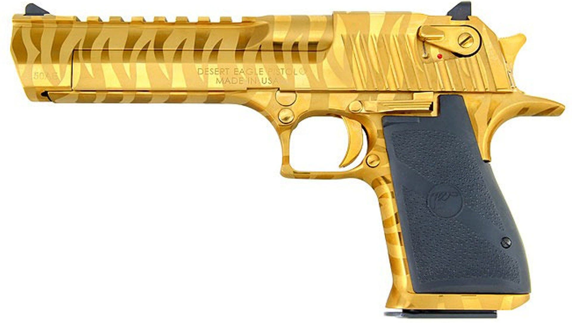 Magnum Research Desert Eagle MK19 Gold Tiger Stripe .50 AE 6" Barrel 7-Rounds