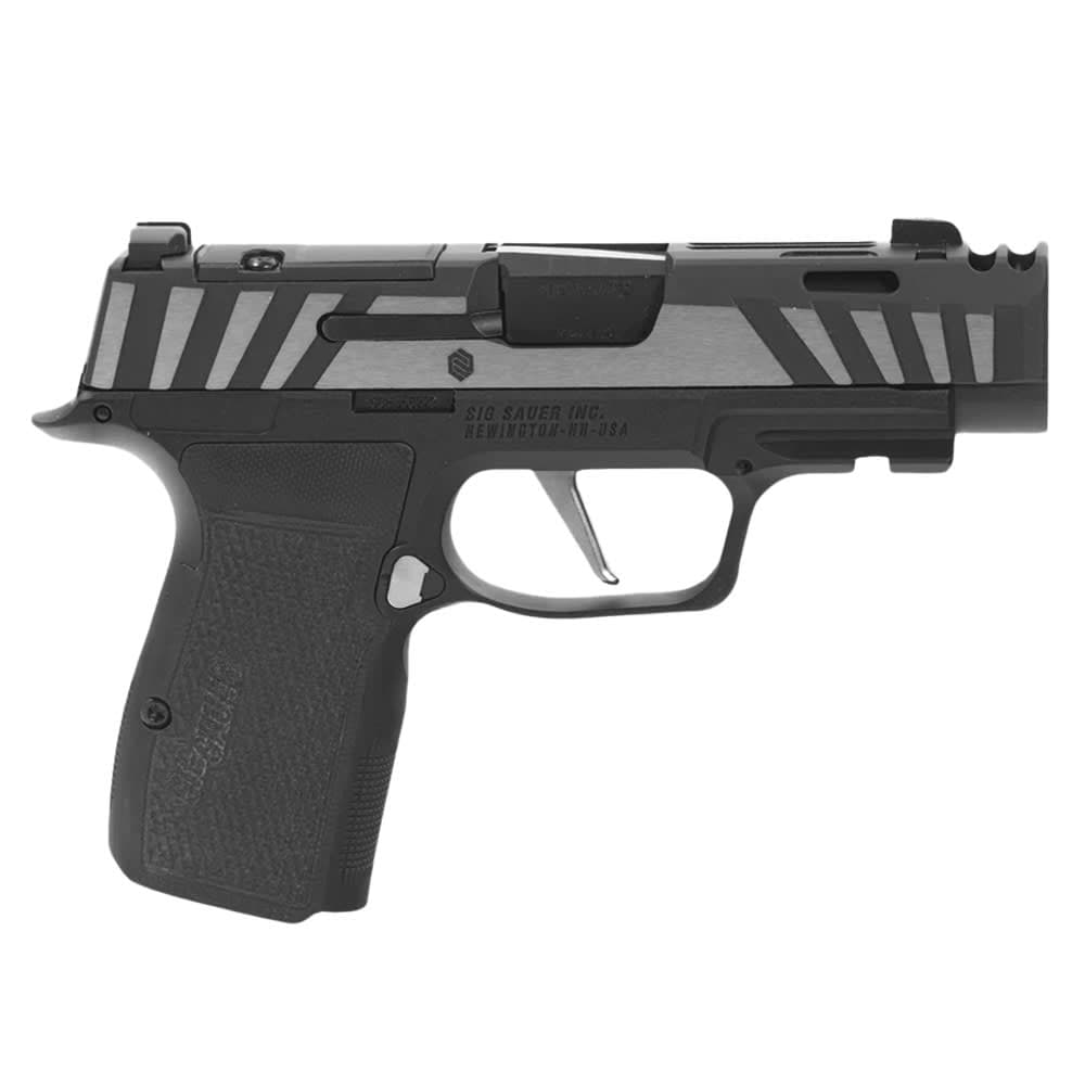 Sig Sauer P365-AXG Equinox 9mm 3.1" Bbl Stainless Steel Optic Ready Handgun w/ XRAY3 Sights, Modular Grips, 3x12rd Steel Mags