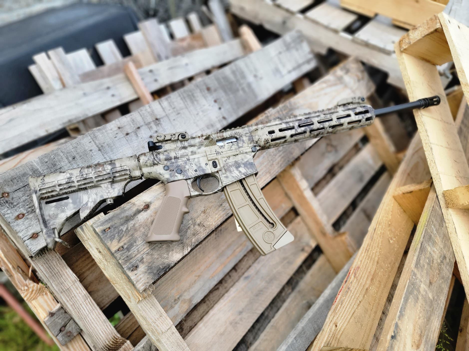 Smith & Wesson (S&W)M&P 15-22 Sport .22 LR 16.5" Kryptek Highlander Camo