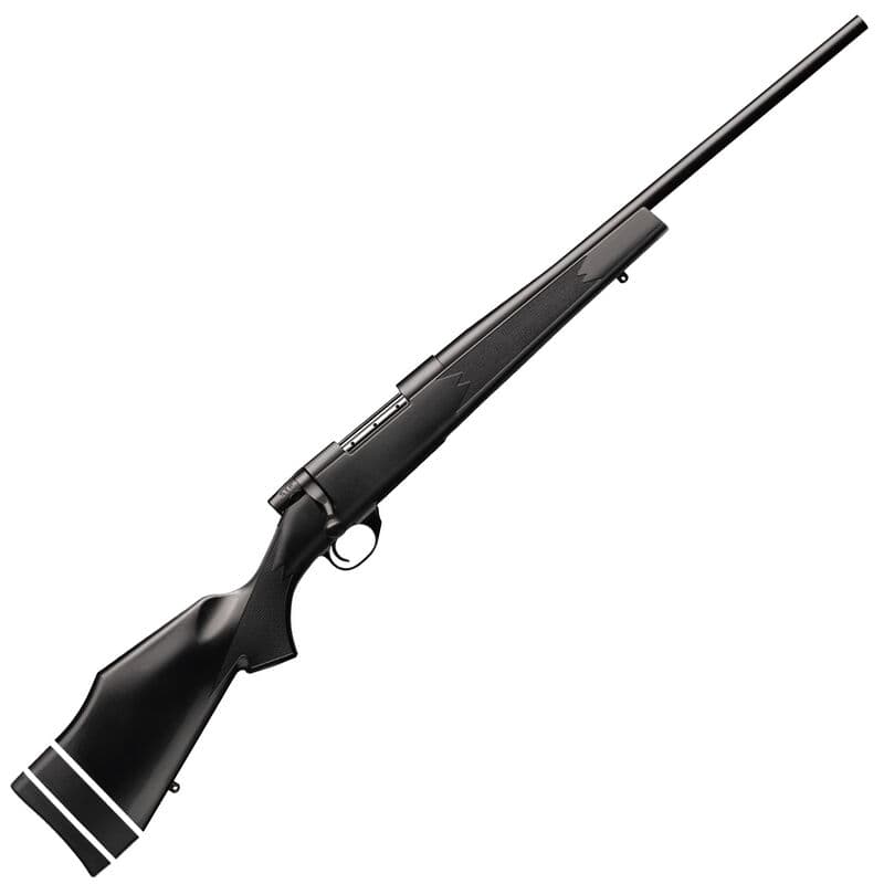 Weatherby Vanguard Synthetic Compact Youth Bolt Action Rifle 7mm-08 Remington 20" Barrel 5 Rounds Adjustable LOP Monte Carlo Injection Molded Composite Stock Matte Black