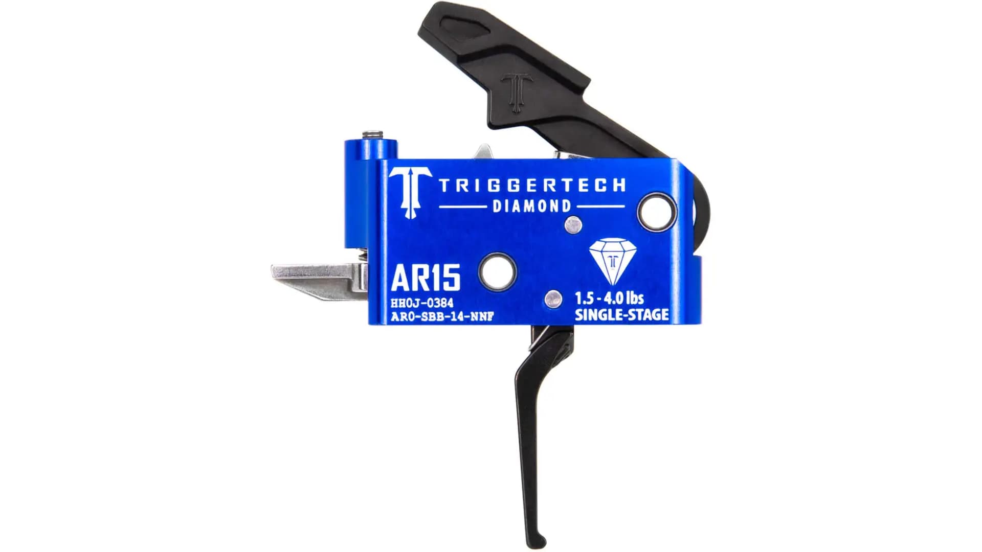 Triggertech AR15 Single-Stage Diamond Flat Trigger Admiral Blue/Black,