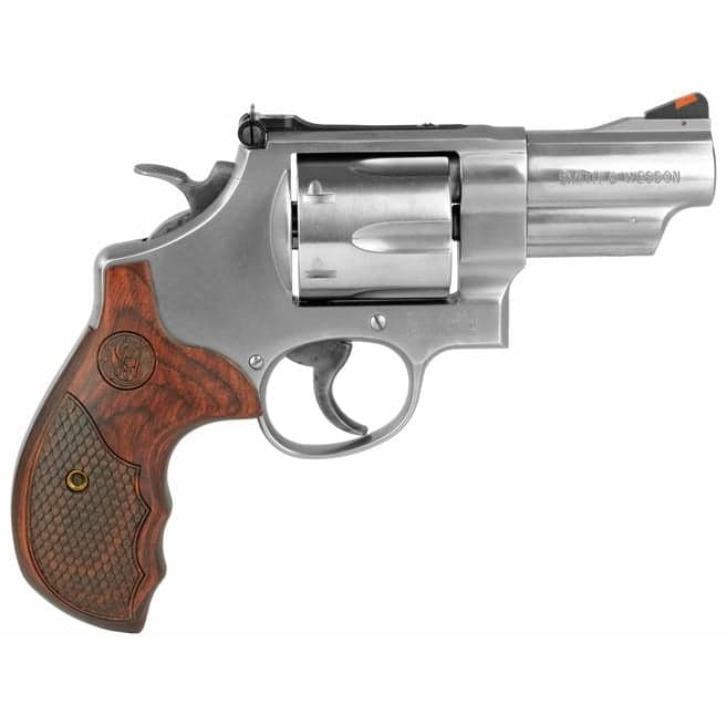 SMITH AND WESSON 629 DELUXE STAINLESS / WOOD .44 MAG 3" BARREL 6-ROUNDS