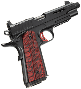 KIMBER RAPIDE, Heat .45 ACP, 1911 Threaded Bbl 8rd, Optics Ready, Black/Red Pistol ,300043