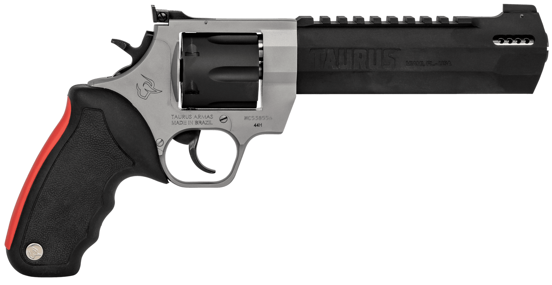 TAURUS RAGING HUNTER, BLACK / STAINLESS, .44 MAG, 6.75" BARREL, 6-ROUNDS